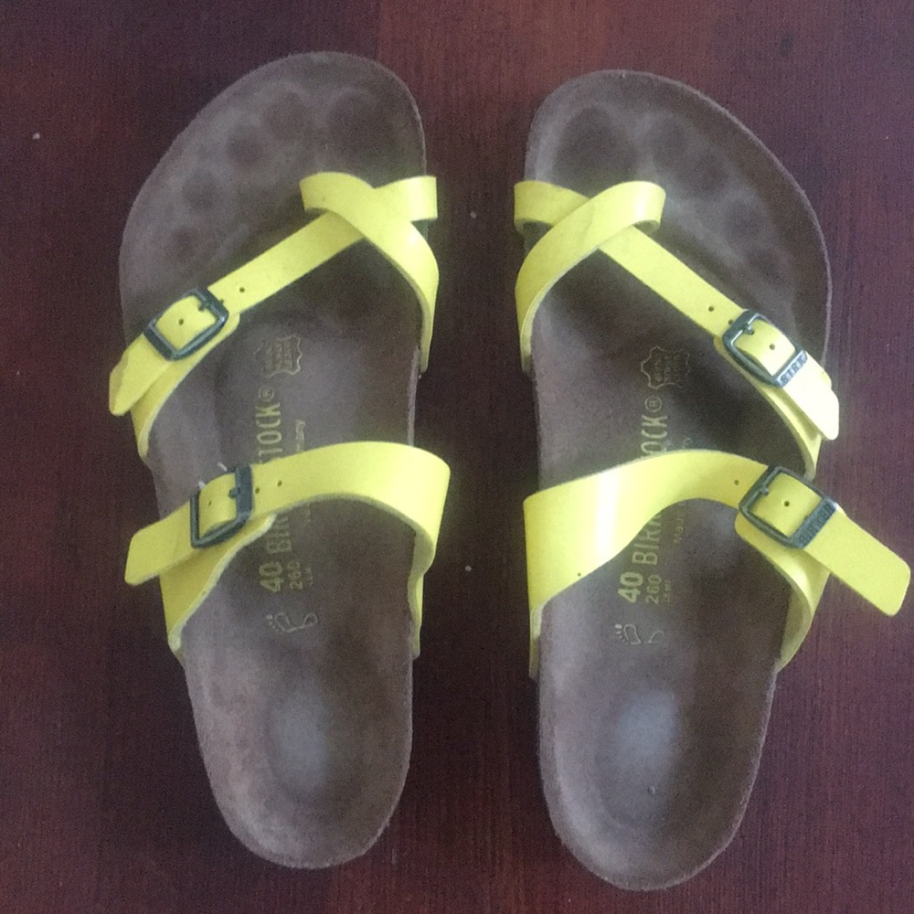 Birkenstock sandals size 40 authentic light worn